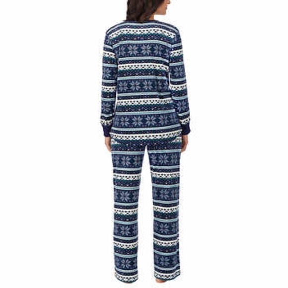 New Nautica 2-piece PJ Set Blue Fairisle 3X - Picture 6 of 13